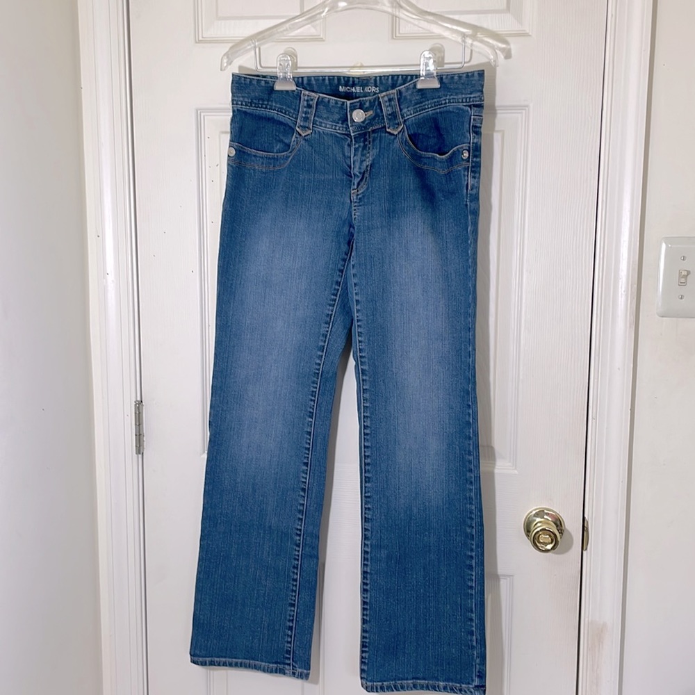 Michael Kors Straight Leg Blue Jeans Size 8